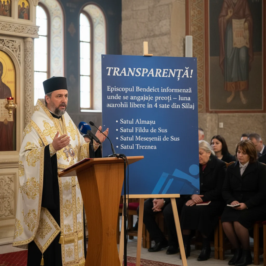 Preoți angajați în 4 sate din Sălaj, anunț de la episcopul Benedict