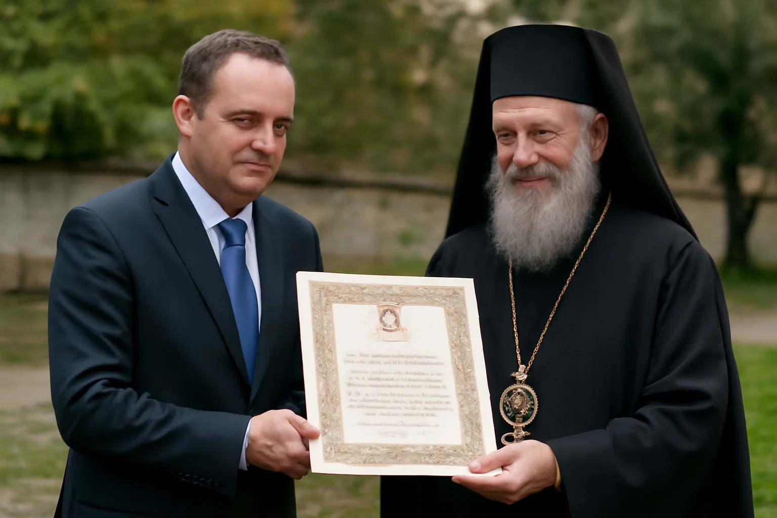 Primarul Zalăului, Florin Florian, premiat de Episcop cu distincție