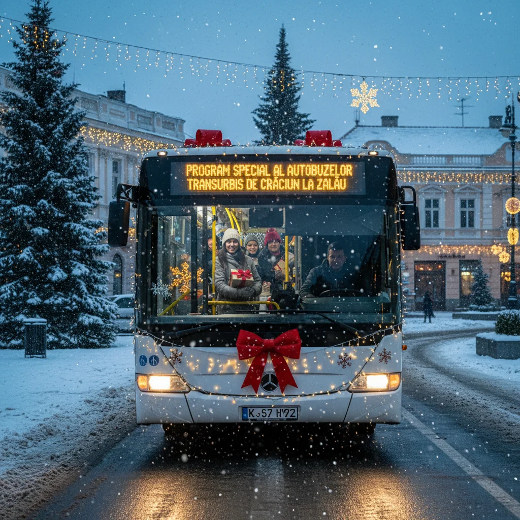 Programul autobuzelor Transurbis de Crăciun 2025 la Zalău: curse reduse și orar special