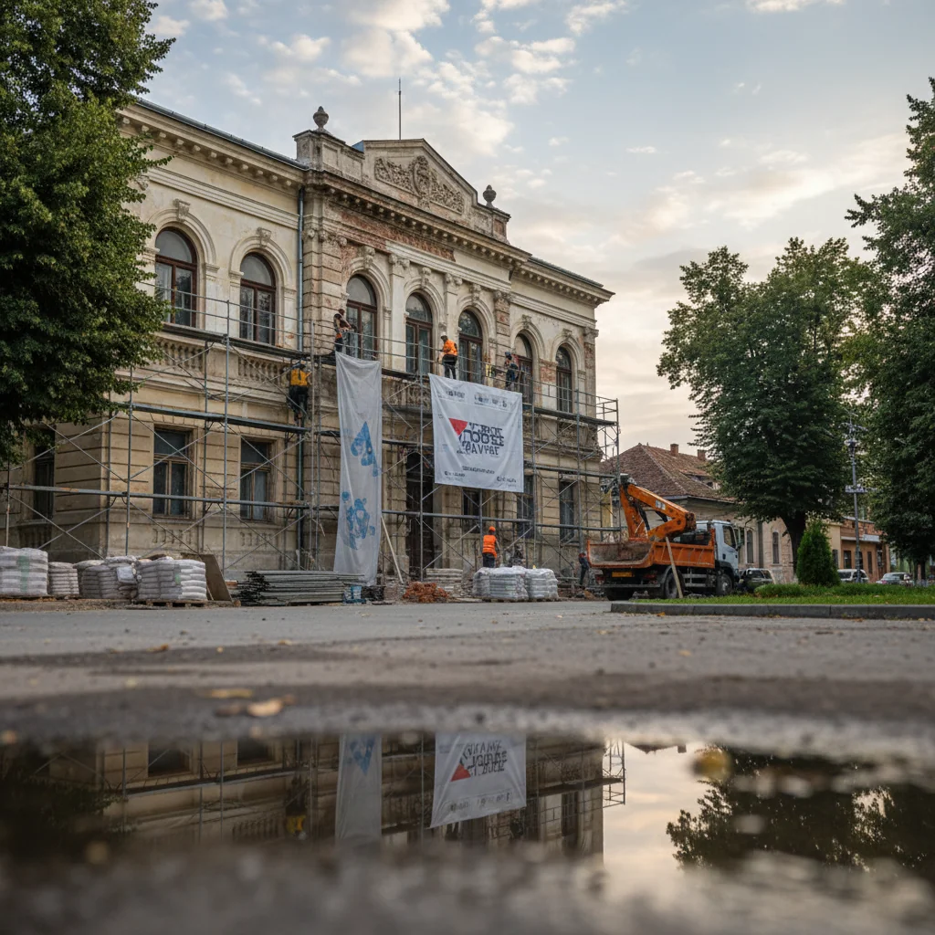 Reabilitarea Primăriei Jibou, clădire istorică din 1906
