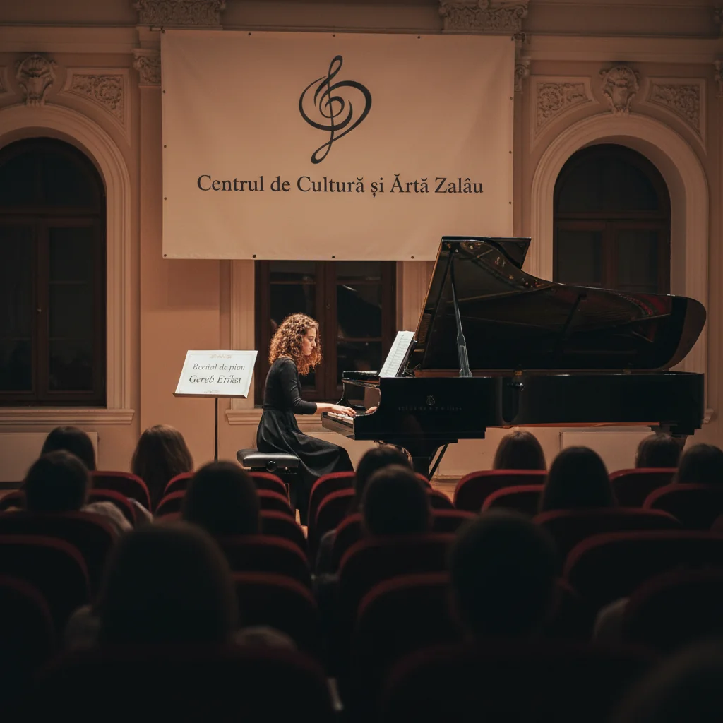 Recital de pian cu Geréb Erika la Zalău, anunțat de Centrul de Cultură și Artă