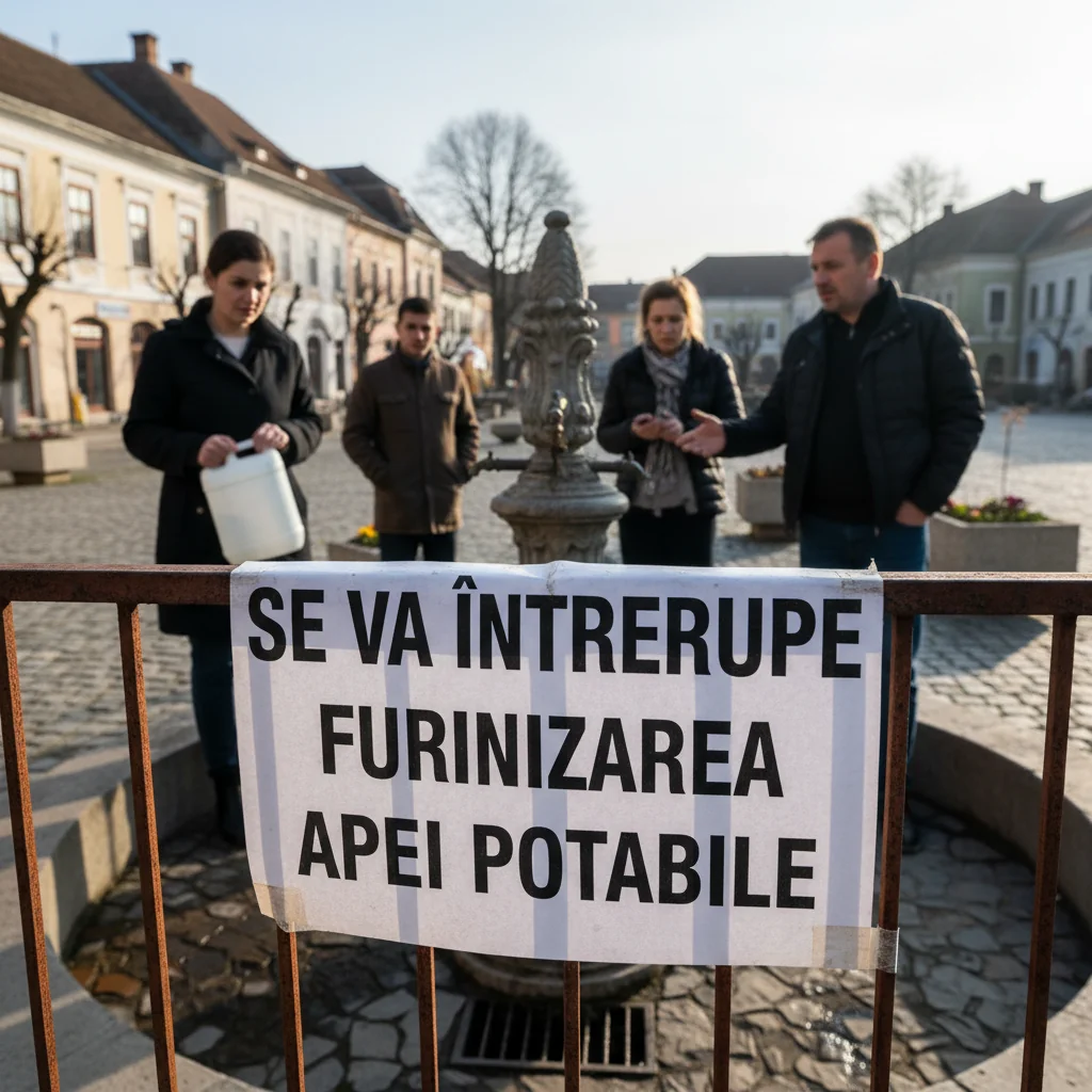 Se oprește temporar furnizarea apei potabile în localitate