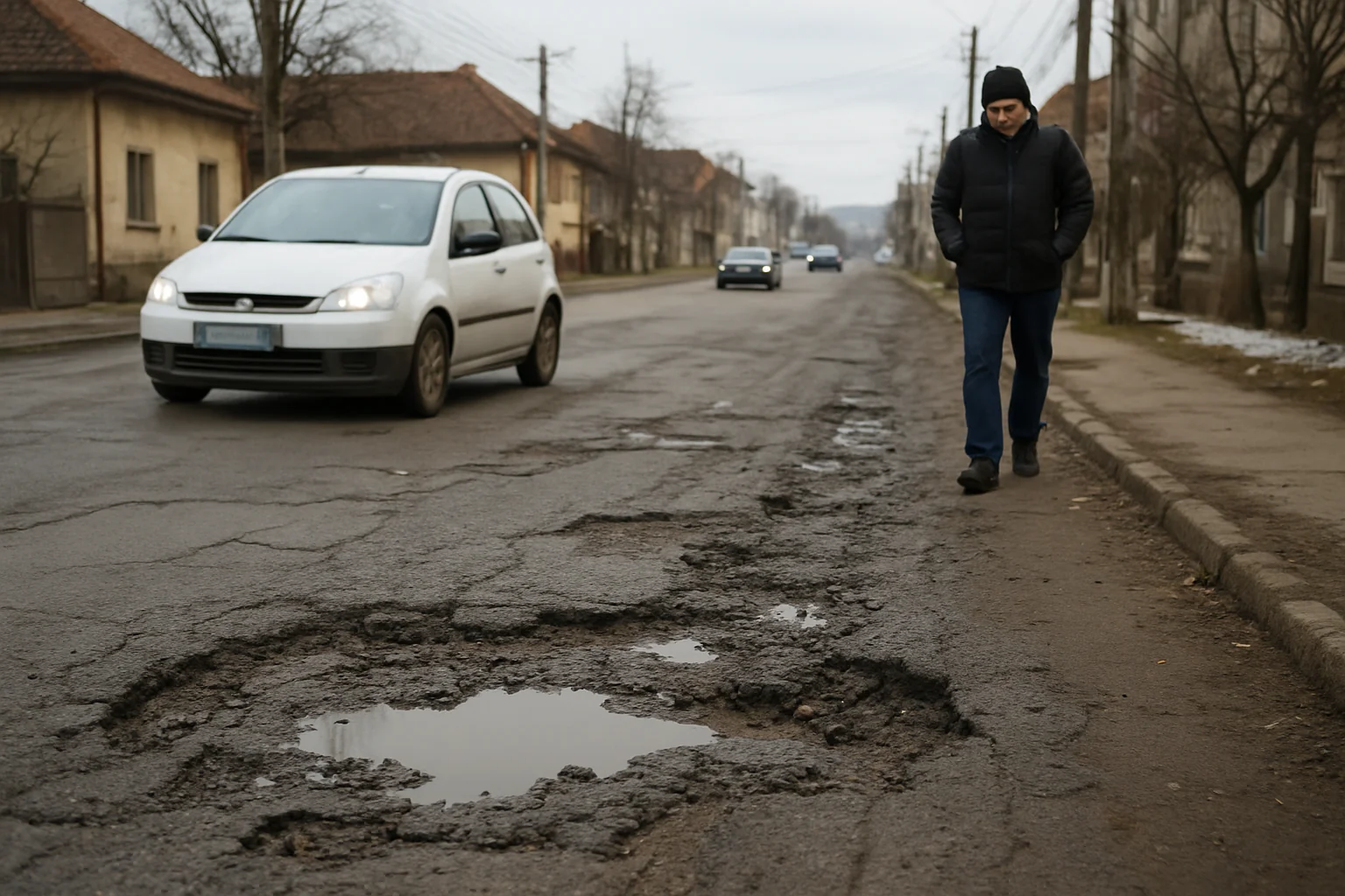 Situația actuală a infrastructurii rutiere din Zalău – 25 ianuarie 2026