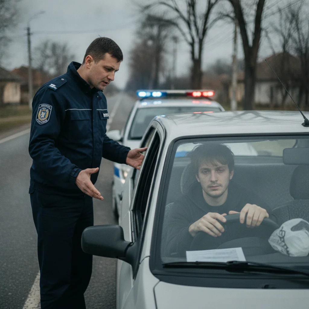 Șofer depistat drogat la volan în Crasna