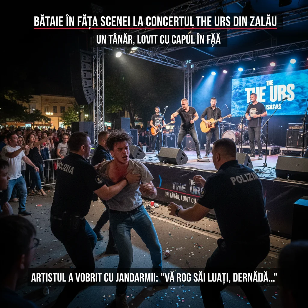 tânăr agresat, artistul a intervenit la jandarmi