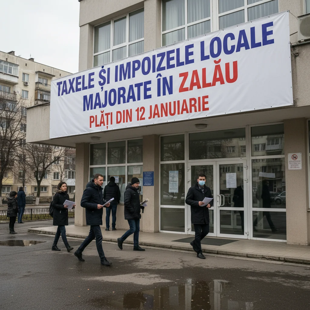 Taxele locale majorate în Zalău pot fi achitate de la 12 ianuarie 2026