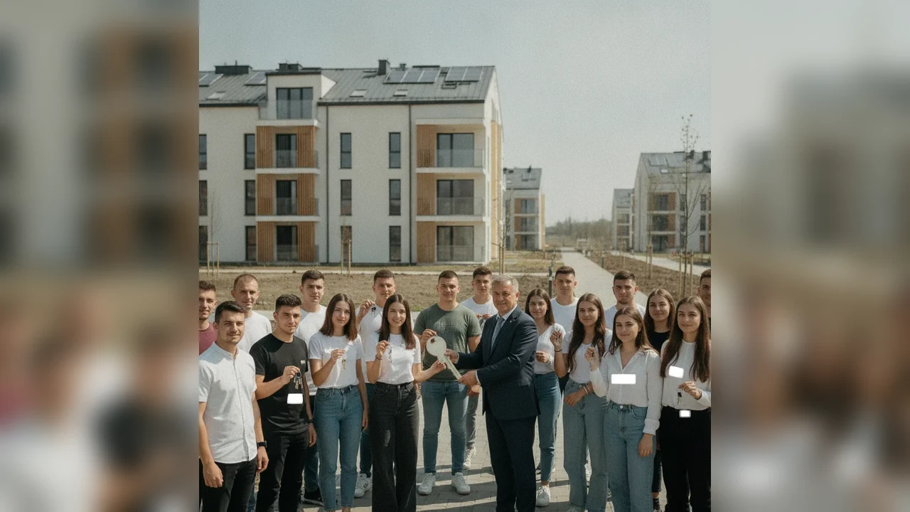 Tineri din Zalău au primit 12 apartamente noi, eficiente energetic nZEB-plus