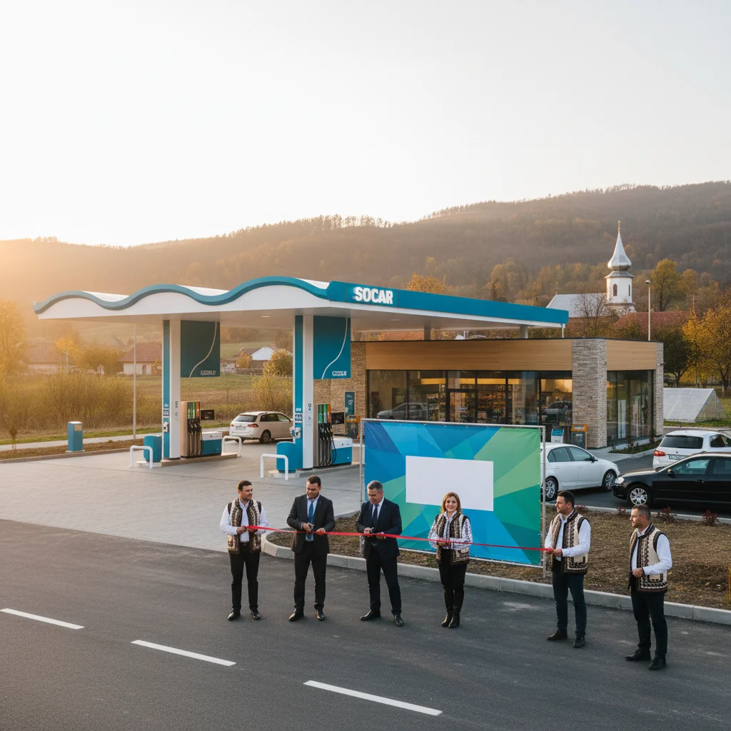 Trei noi benzinării SOCAR, inclusiv la Zalău, extind rețeaua companiei în România