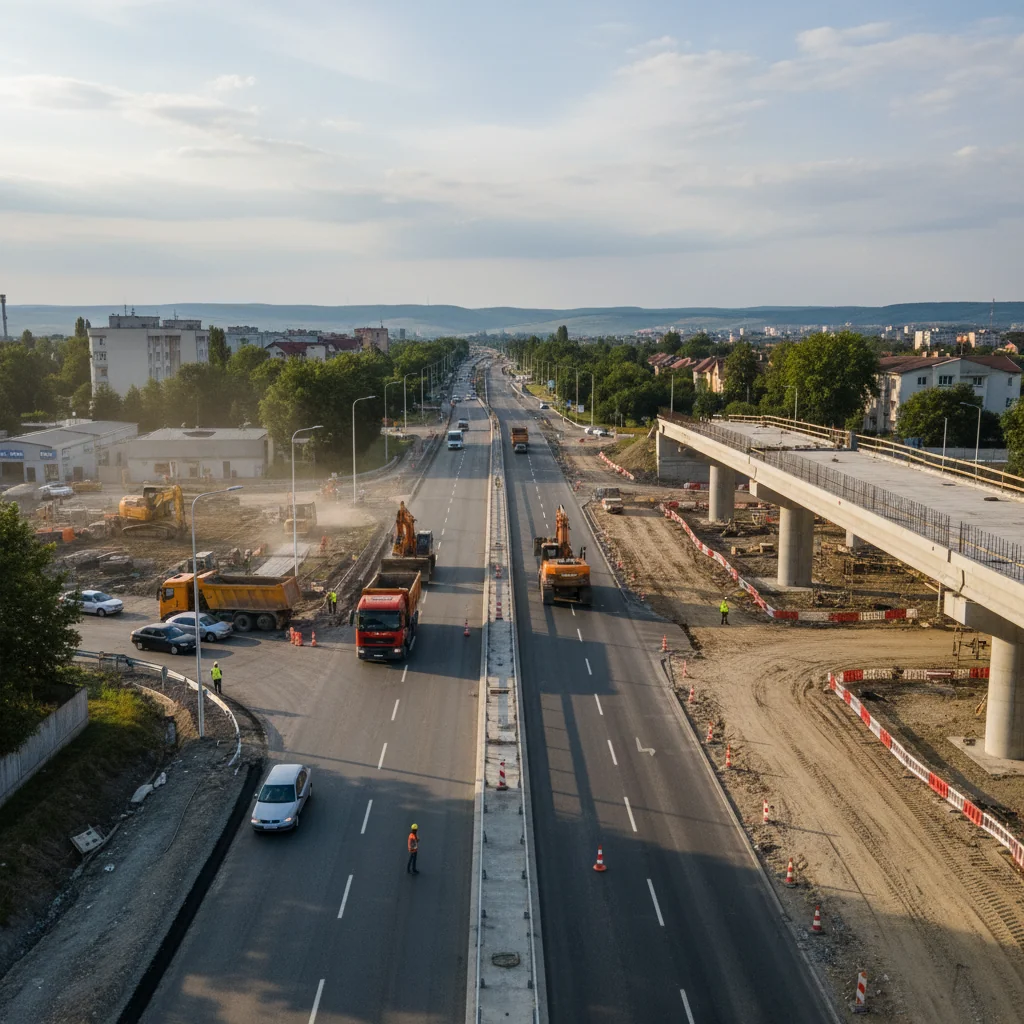 Zalău: Bulevardul Mihai Viteazul va fi extins la patru benzi până dincolo de intersecția cu centura