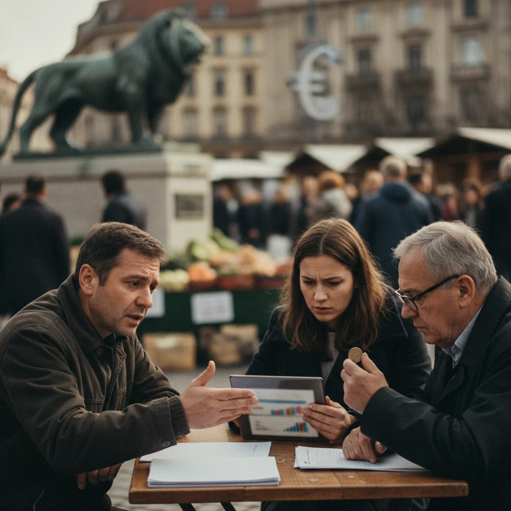 Zalău: euro a urcat la 5,3297 lei după instalarea Guvernului