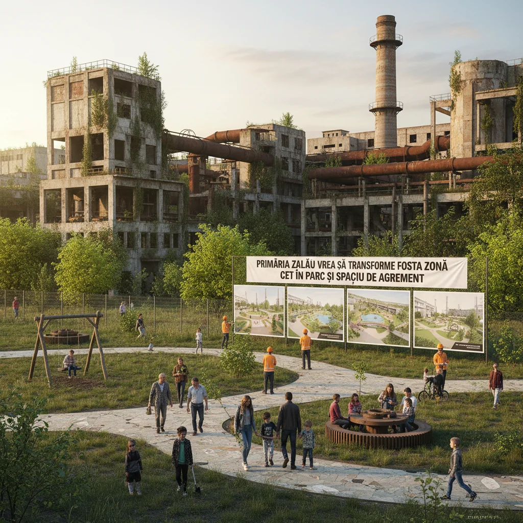 Zalău: fosta zonă CET ar putea deveni parc și spațiu de agrement printr-un proiect european