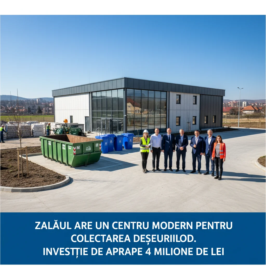 Zalău inaugurează un centru modern pentru deșeuri de 4 milioane lei