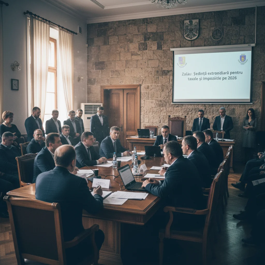 Zalău: Ședință extraordinară a Consiliului Local pe tema taxelor și impozitelor pentru 2026